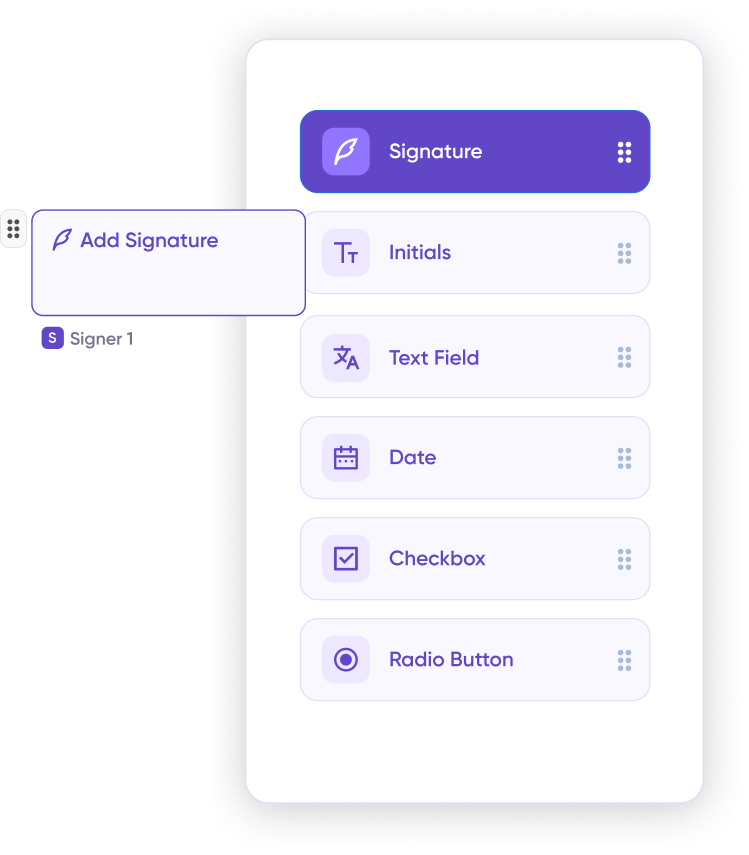 Custom document fields interface